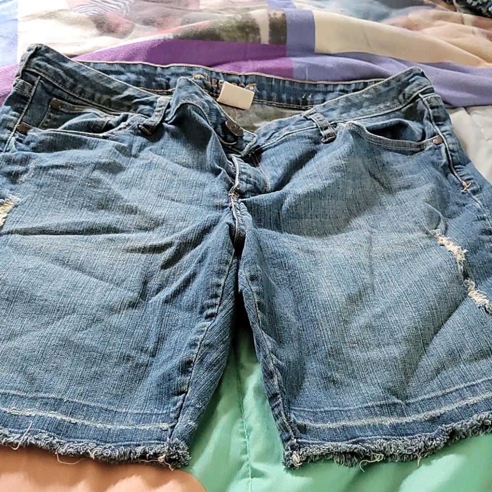 Decree jean Bermuda shorts